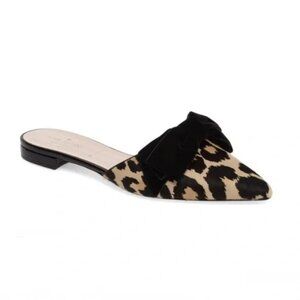 Kate Spade Belgrove Genuine Calf Hair Mule In Amaretto and Black Leopard
